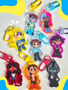 DISPATCH KEYCHAINS !! video game acrylic keychains