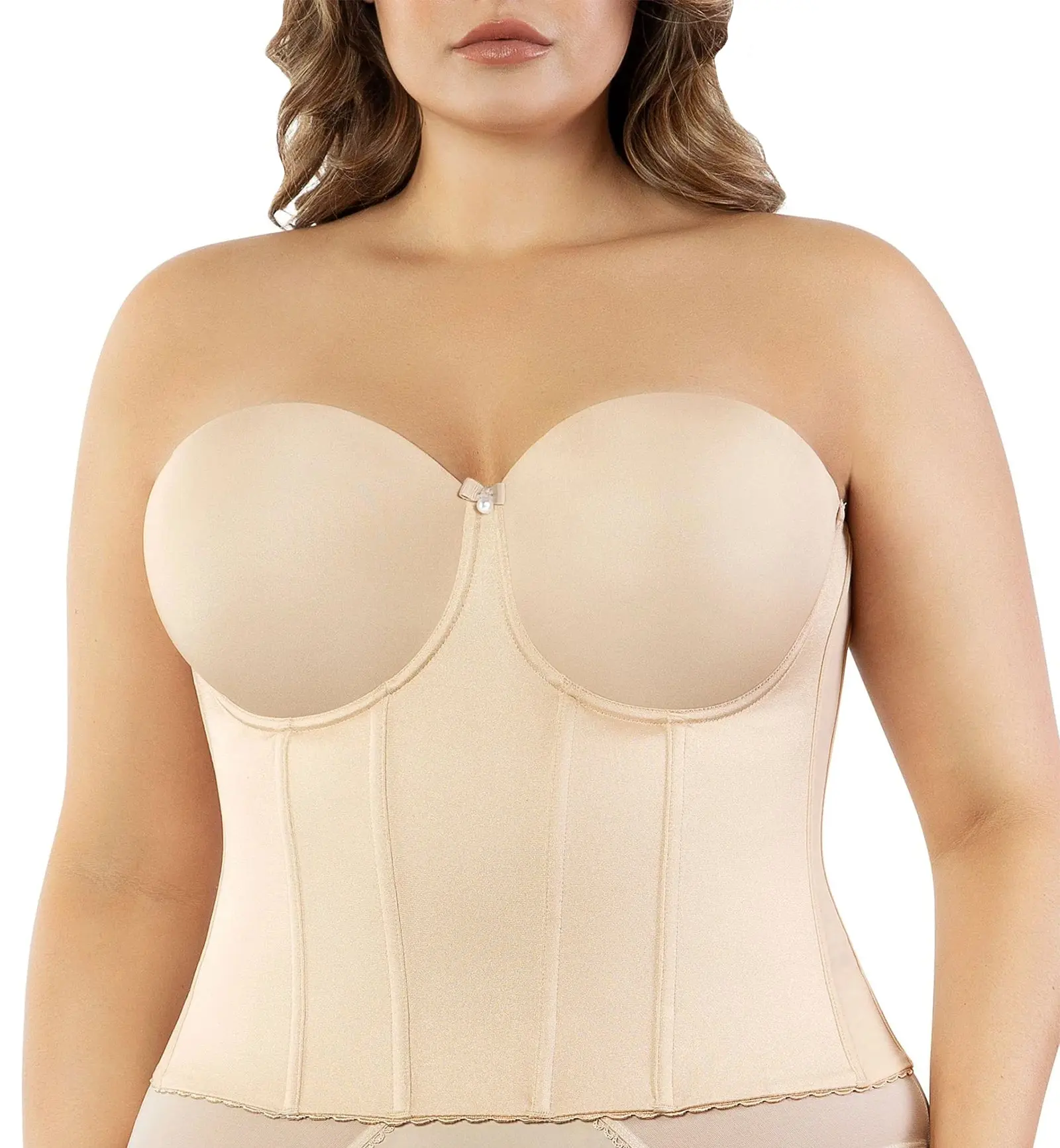 Parfait Elise Full Back Longline Smoothing Bustier (P6097) - Bare
