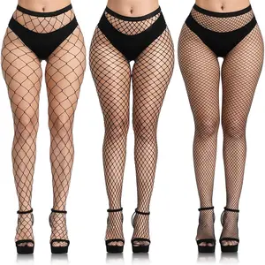 3PC Women's Plus Size Fleece Lined Leggings, Faux Semi-Sheer Thermal Winter Leggings, Control Top Thermal Leggings