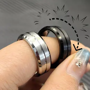 EDC Fidget Sliders Fashion Ratchet Ring S
