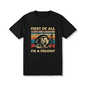 Men'S First Of All I'M A Delight Sarcastic Angry Opossum Possum T-Shirt