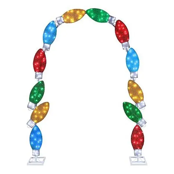 Mr. Christmas 8' x 6' Outdoor Tinsel Arch Mr. Christmas 8' x 6' Outdoor Tinsel Arch