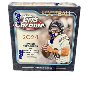 Rumi 2024 Topps Chrome Football Mega Box - Hunt for Caleb Williams & Jayden Daniels Rookies!  Exclusive X-Fractor Parallels - Factory Sealed Premium Trading Card Box