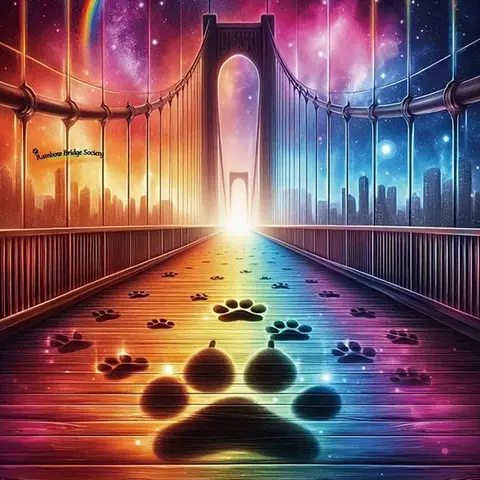 5D DIY Diamond Arts Colorful Painting Kit, Bridge & Paw Print Pattern Diamond Arts Colorful Painting, DIY Crafts Decorative Art Picture for Beginner, DIY Craft Supplies