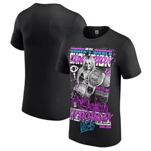 Men's Black Liv Morgan WrestleMania 42 Winner T-Shirt, Fashion Cotton, Full Colors, Full Sizes, For Men, For Women