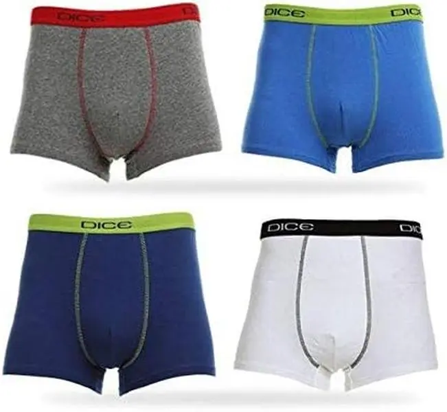 Men's Smooth Cotton Boxers 4-Pack, Cooling Organic Cotton Stretchy Boxers, Breathable, High Fashion Cozy Designs Multicolor - Random Selection Colors - Stylish Man Relaxation - Menswear, Underwear Soft real men tikti ok