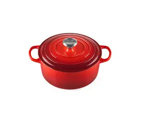 Le Creuset Enameled Cast Iron Signature Round Dutch Oven, 4.5 qt., Cerise