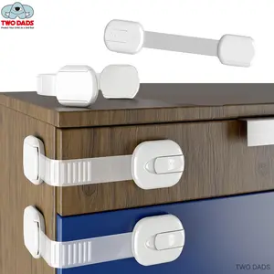 Child Safety Magnetic Cabinet Locks, Easy Install Anti-Collision Door Latches, Durable & Secure, Perfect for Home High Chair Security, 5/6 Pack