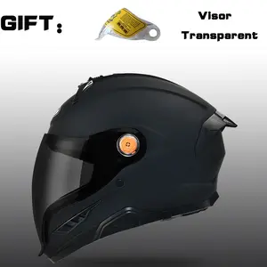 Nbtk Brand Full-Face Motorcycle Helmet, Motorcycle riding helmet, transparent lens as a gift, You can drink water while wearing, small helmet not recommended for adults, Abs Material with Eps Padding, Removable Liner, Ventilation, Unisex, All-Season