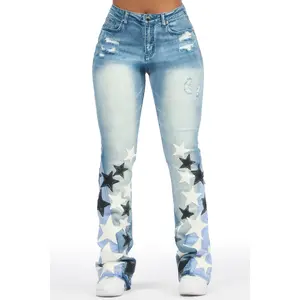 Adella Med. Wash Stacked Jean