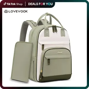 LOVEVOOK TikTokShopBacktoSchool Diaper Bag Backpack, Baby Bag with Changing Pad, Large Diaper Backpack Boy Girl, Waterproof Baby Registry Bag for Mom Dad with Stroller Buckles. Travel Cute