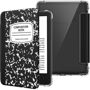 Fintie Slim Case for Kindle 6-Inch (11th Gen, 2024/2022), Soft TPU Transparent Clear Back Cover, Auto-Wake/Sleep, Slim & Lightweight Kindle Cover 2024