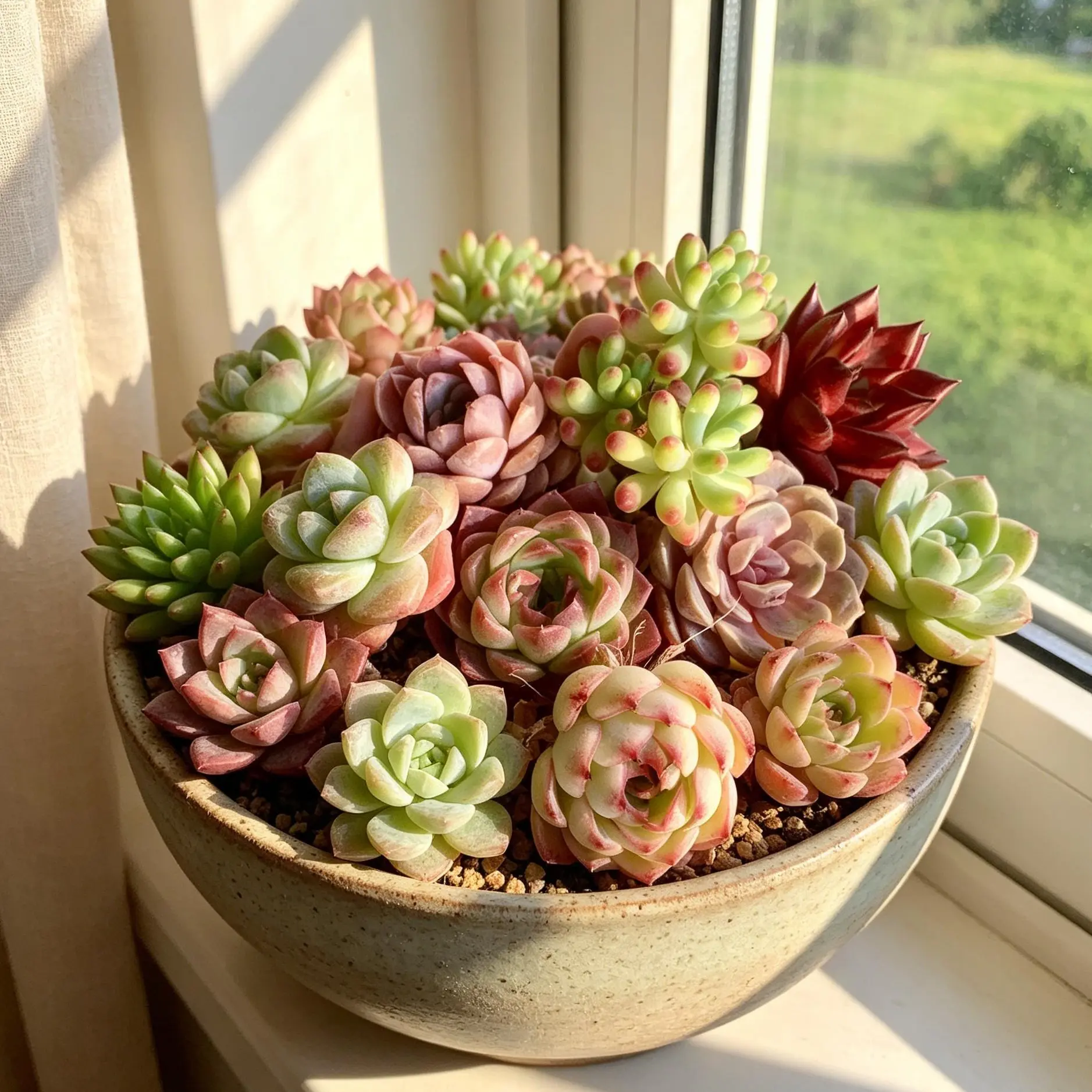 T57-6/12 Pack Live Succulent Set,1.5-2.5 Inch – Rare Colorful Succulent Collection, Bare Root (No Pot), Easy Care, Beginner Friendly, Indoor Plants, Home & Garden Decor, Plant Lover Gift