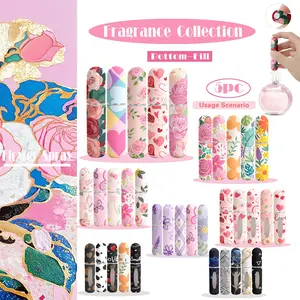 5pc Fragrance Series Travel Essentials, Portable Spray Bottles, High-End Empty Perfume Containers, Summer Insect Repellent, Cosmetic