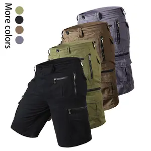 Men’s 4-Pack Cargo Shorts — Multi-Pocket Outdoor Casual Shorts, Breathable, Quick-Dry, Durable; Suitable for Hiking, Camping, and Mountaineering; Stylish and Practical, Easy to Pair for Everyday and Outdoor Looks
