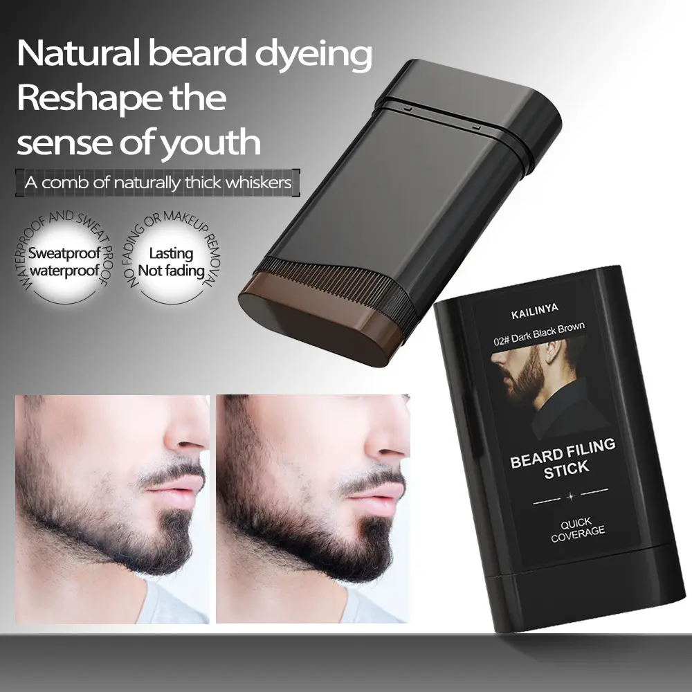 Beard Dye Stick for Men – Fast Touch-Up, Mess-Free, Easy to Apply Hair & Beard Color with Moisturizing Formula| Extra Strength Men’s Cream for Neuropathy Relief & Skin Care