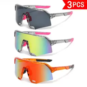 Oversized Fashion 3 Pack Sunglasses for Men Women, UV400 Protection HD Clear Lens Multi-Color Sun Shades, Stylish Casual Eyewear Perfect for Daily Life, Travel, Party and Outdoor Sports