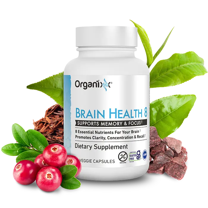 Organixx Ageless Brain - Powerful Brain Health Support, 60 Capsules, Supports Brain Function, Clarity & Focus, Reenergizes Brain Cells, Promotes a Balanced Mood Natural