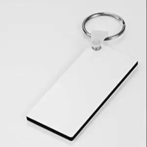 Doublesided wood keychain