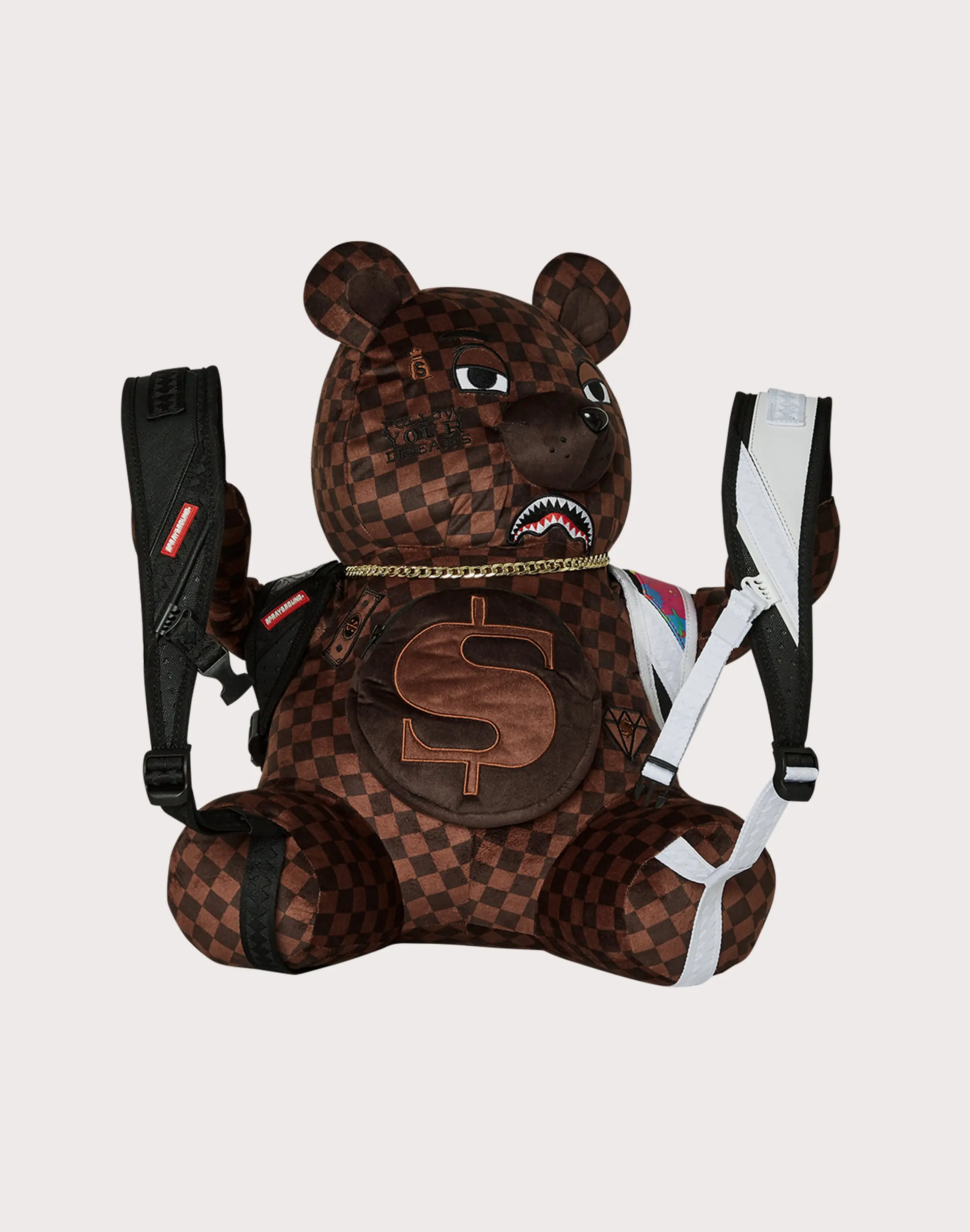 Sprayground Bear Wearing Backpack