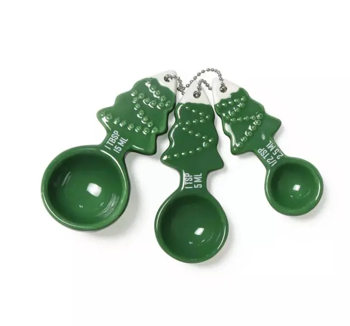 Target Bullseye's Christmas 2025 Ceramic Measuring Spoons - Christmas Tree (NEW)