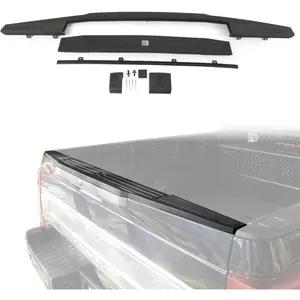 Tailgate Molding Kit Top Trim Cap Cover Compatible with 2017-2022 Ford F250 F350 Super Duty Flex Step Replacement for HC3Z9940602A HC3Z9941018AC FO1904134 FO1904141 FO1904140
