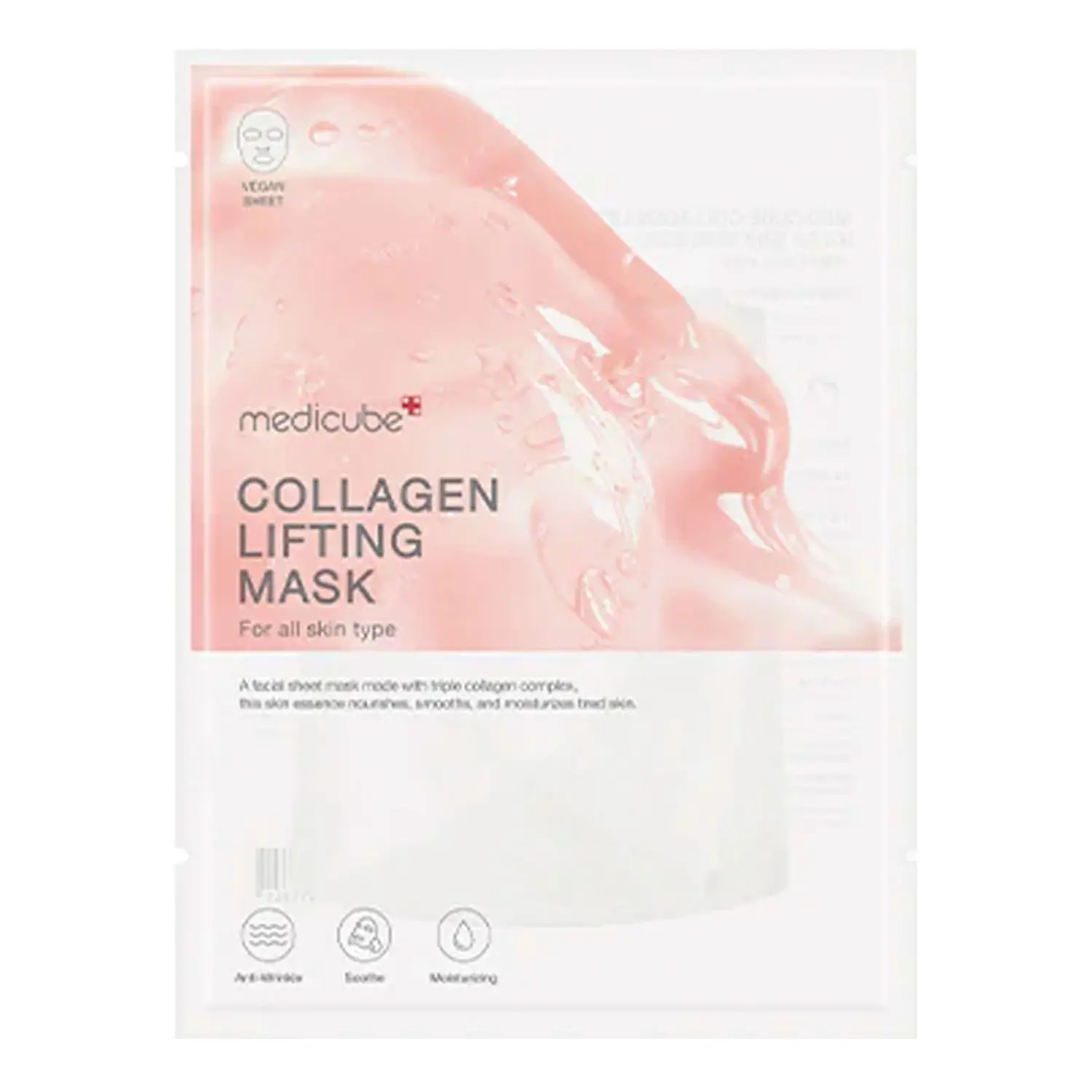 Medicube Collagen Lifting Face Mask - Sheet Mask, Firms Skin, Sensitive Safe, 1pc