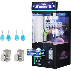 VEVOR Claw Crane Machine, Medium-Sized Arcade Game Machine with Light Sound, Adjustable Steel Claws, Precise Toy Candy Grabber Prize Dispenser Vending Toy, for Commercial Home Parties Cinema, PinkVEVOR Super Brand Day