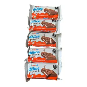 KINDER DELICE CACAO - Dark chocolate brownie with cocoa cream 5 pieces display box net wt 7oz