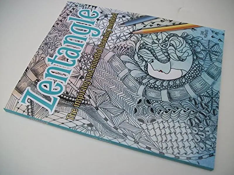 Used Paperback Book - Zentangle: The Inspiring & Mindful Art Drawing Method Tutorial by Jane Marbaix (English)