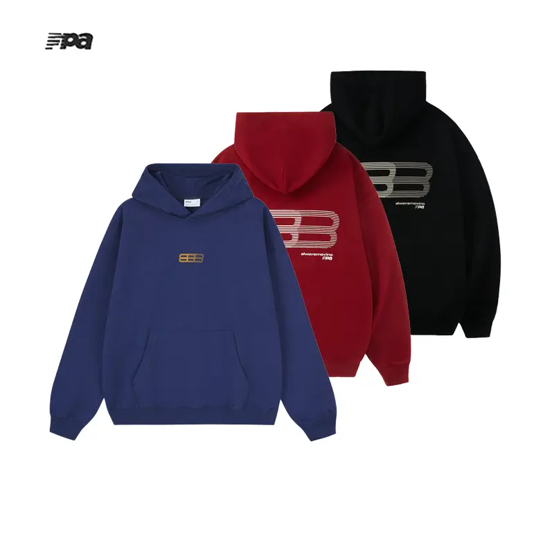 FPA Gradient Track Graphic Hoodie For Men & Women, Oversized Vintage Streetwear Sports Sweatshirt, Loose Fit Casual Unisex Hooded Top