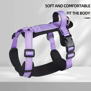 Adjustable Dog Harness, Reflective Strip Harness, Pet Strap for Medium & Large Dogs, Ideal for Outdoor Activities, Comfortable and Durable Leash