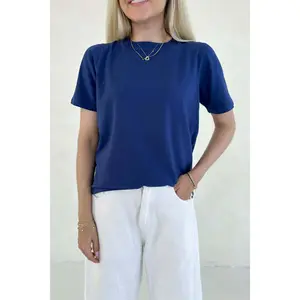 Poppy Classic Boxy T-Shirt Royal Blue