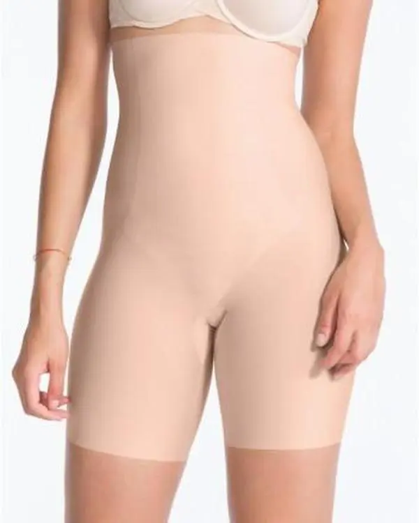 Women's Spanx Thinstincts High-Waisted Mid-Thigh Shapewear Short, Smooth Spandex-Nylon Fabric, Stylish Design, Comfortable, Slim