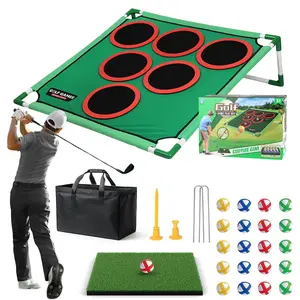 Golf Push Game Set, Backyard Golf Game Set for Adults & Families, Outdoor Lawn Games, Indoor Golf Set for Beach or Party