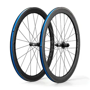 ROCKBROS 700c Carbon Fiber Disc Rim 38/50/65 mm 1.6-1.7 kg Clincher Wheelset