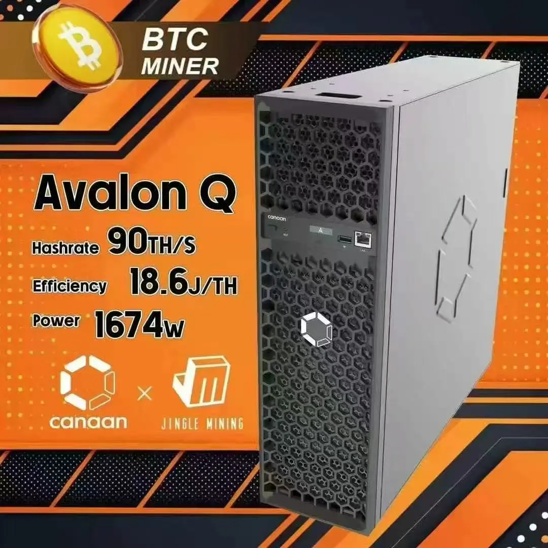 Canaan Avalon Q-90T Powerful Computing System Desktop Component - 4nm, 22kg, High Hashrate, Low Power Consumption, 110-240V, 1674W, Ethernet-Enabled, WiFi-Ready, Computer & Office Hardware, Sha-256 Mining