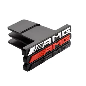 Suitable for Mercedes-Benz GT model AMG grille emblem, small logo, AMG grille badge, grille sticker with clips for modification