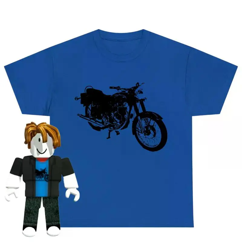 aRoblox Bacon Hair Motorcycle T-Shirt, Funny Robloxian Certified Baller Tee, Gamer Graphic Shirt