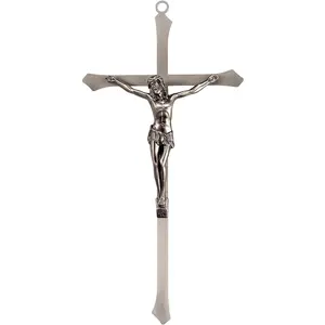 10" Metal Crucifix Wall  - Modern Catholic    for Wall Decor, Christian Symbol of Faith
