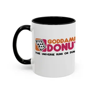 Goddamnit Donut Coffee Mug, Dungeon Crawler Carl, Double-Sided 11oz - vdg10041