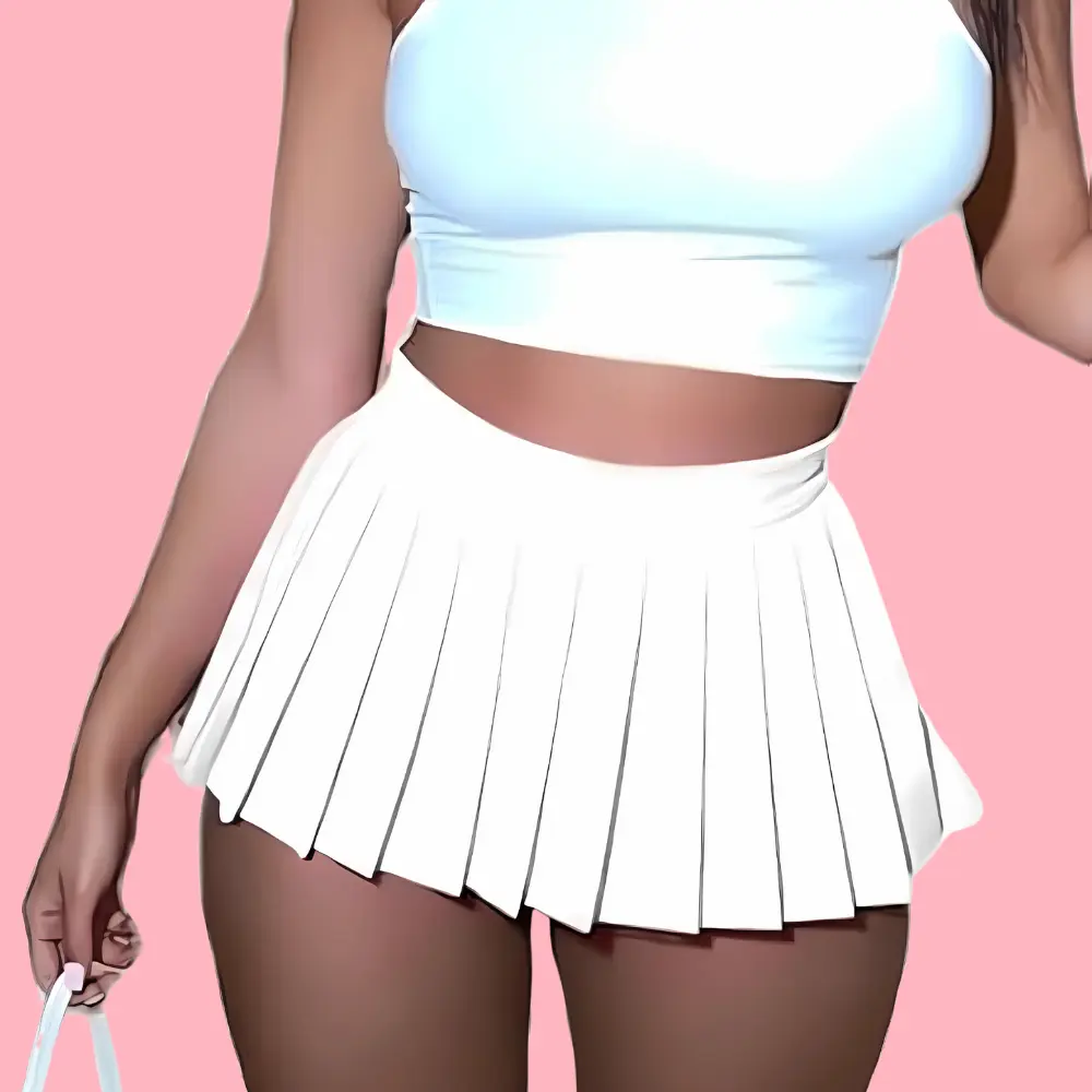 Y2K Mini Pleated Skirt – Stretchy Tennis Skater Skirt for Women | Sexy A-Line Club Outfit, School & Casual Wear