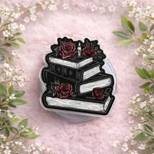 Dark Academia Book Phone Grip – Gothic Book Lover PopSocket