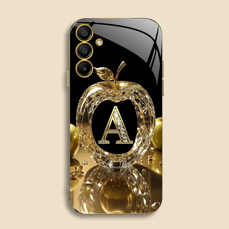 Galaxy A15 Smartphone Casing, High-End Gold Letter Electroplated Gold Edge Handheld Device Protection Case, Business-Style, Explosion-Proof, Anti-Fall, Anti-Fingerprint, Affordable 995
