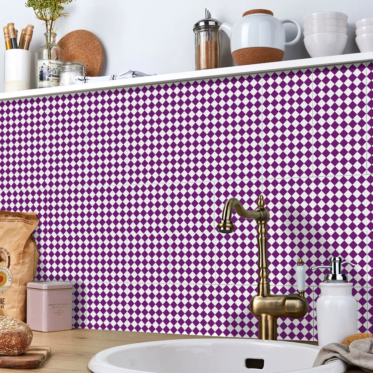 Checkerboard Wall Decals, Matte Waterproof Stickers, Easy Apply Universal Design, Upgrade Your Space Instantly, Flat Pattern Print
