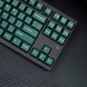 KBDiy Emerald Jade Cherry Profile Keycap Set(ONLY KEYCAPS),174 keys for Mechanical Keyboards Compatible with ANSI/ISO, 60%, 65%, 75%, TKL, Full-Sized Layout