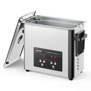 VEVOR 30L Ultrasonic Cleaner, Professional Ultrasonic Cleaner Machine with Cleaning Basket & Digital Display, 480W Stainless Steel 40kHz Industrial Cleaning Machine for Parts, Carburetors, Instruments