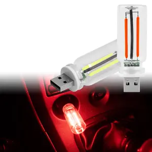 USB  Night Light Touch Control Dimming Bulb LED 5V Auto Interior Atmosphere Light Night Light Auto Colorful Decorative Lamp USB Charging Light