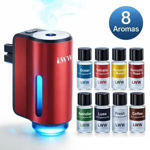 LWW 2026 Luxury Couple's Car Fragrance Set with Vanilla Coffee Scent & Woody Aroma for Enhanced Car Atmosphere