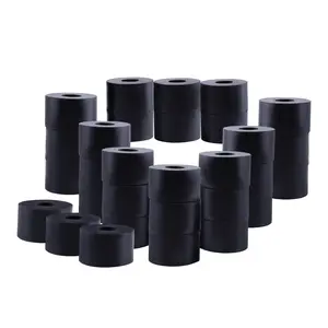 Rubber Spacer  30PCS Thick Round Rubber Washers Rubber Bushing Anti Vibration Spacer for Home and Car Accessories